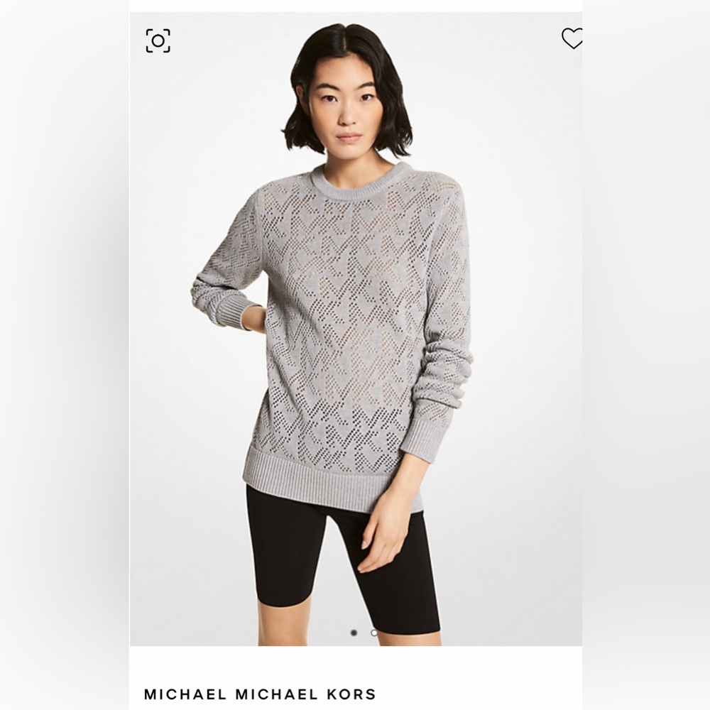 Micheal Kors cotton knit logo sweater